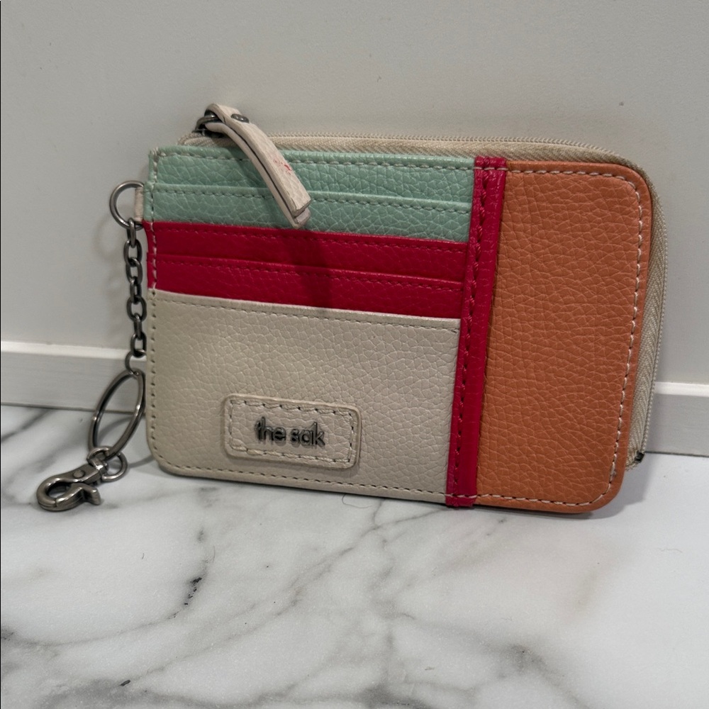 The Sak Iris Card Wallet in Multicolor